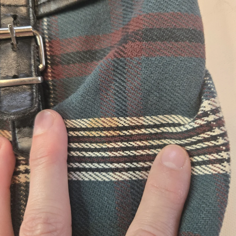 Plaid Womens‎ Mini Backpack With Adjustable Straps Punk Goth Festival